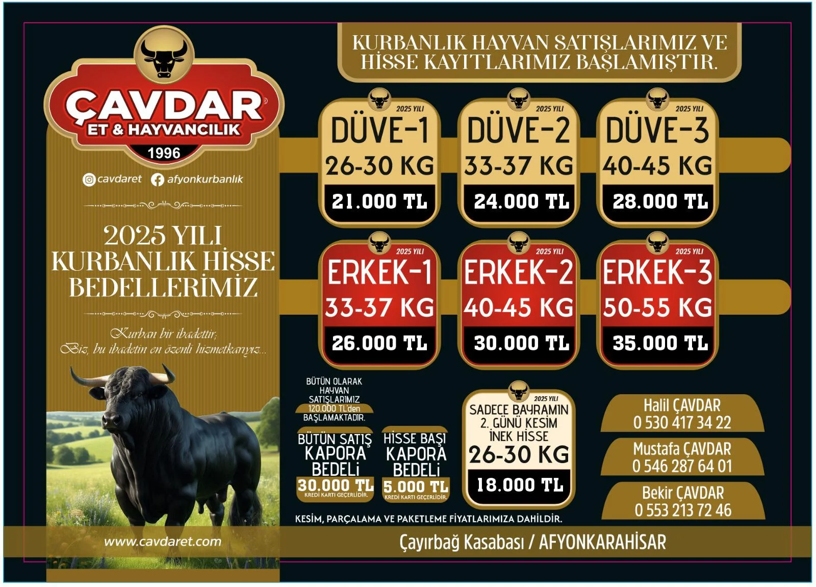 Afyon Şehir Adakçısı | Online Kurban | Akika Kurbanı | Şükür Kurbanı | Afyon Adaklık Kurban