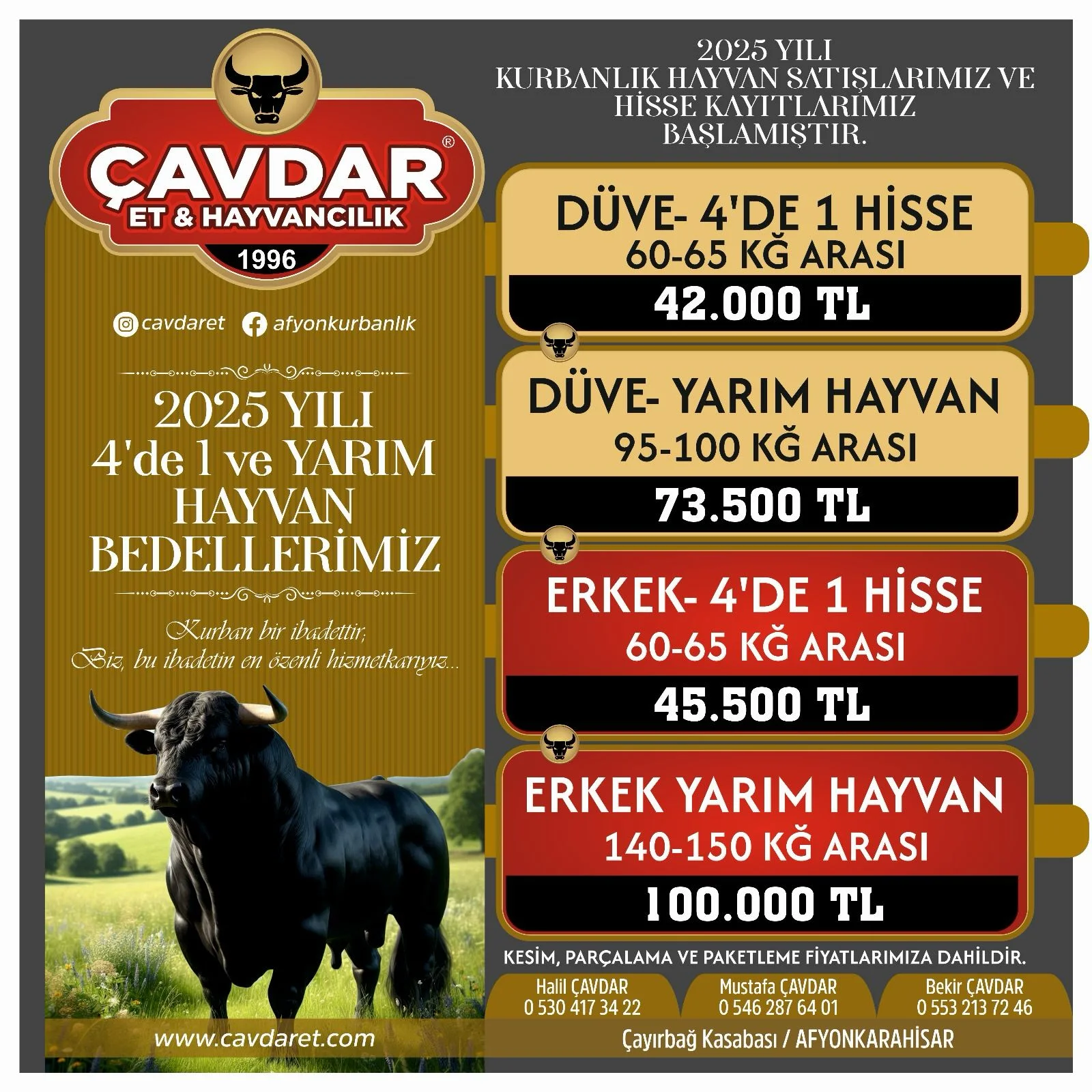 Afyon Şehir Adakçısı | Online Kurban | Akika Kurbanı | Şükür Kurbanı | Afyon Adaklık Kurban